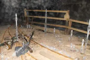 Nautanen – Versteckt im Wald 7 Eiszapfen wachsen aus dem Boden