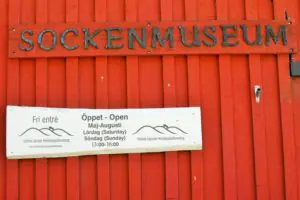 Sockenmuseum Der Eingang zum Sockenmuseum
