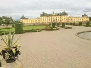 Blick aus den Königlichen Gärten in Richtung Schloss