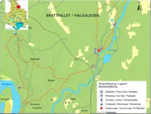 Brattfallet und Halgåleden - Kleinodien im Värmland 3 Brattfallet und den Trail. Bild geliehen in Hagfors