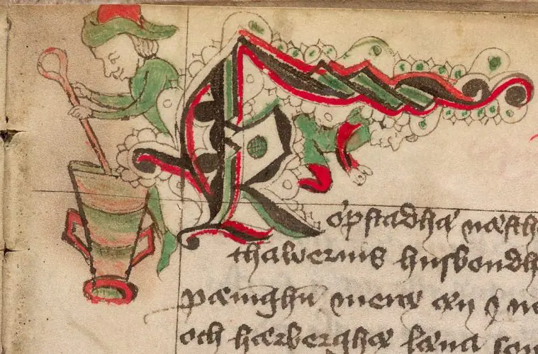 lagom Mittelalterhandschrift