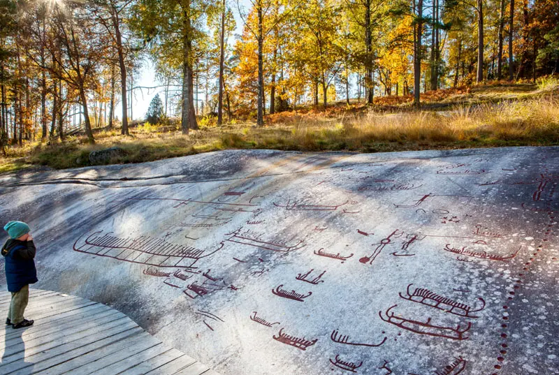 Felsritzungen in Schweden
