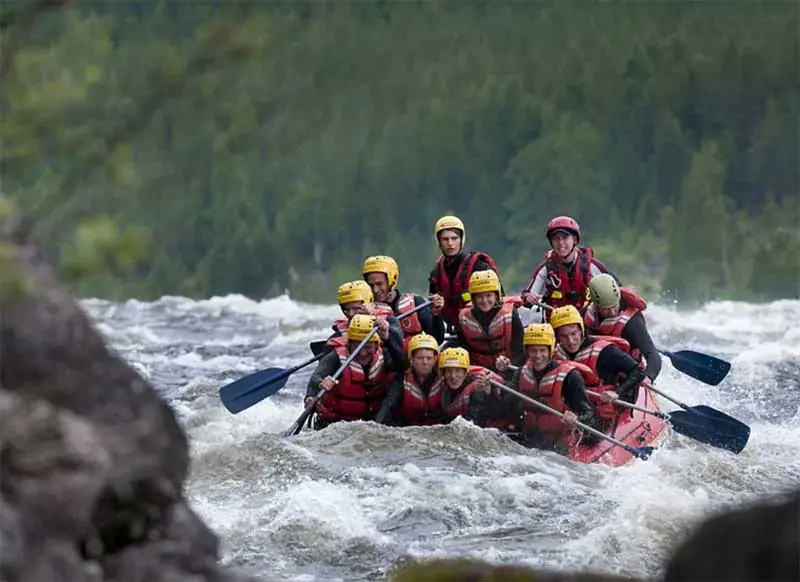 Rafting auf dem unberührten Vindelälven